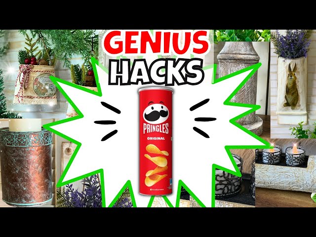 😍 LOOK WHAT I MADE! Unbelievable PRINGLES CAN  DIY CRAFTS | TRASH TO TREASURE | Dollar Tree DIY