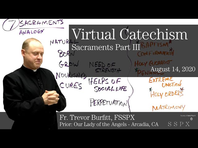 Virtual Catechism with Fr Burfitt #15: The Importance of the Sacraments, Part III.