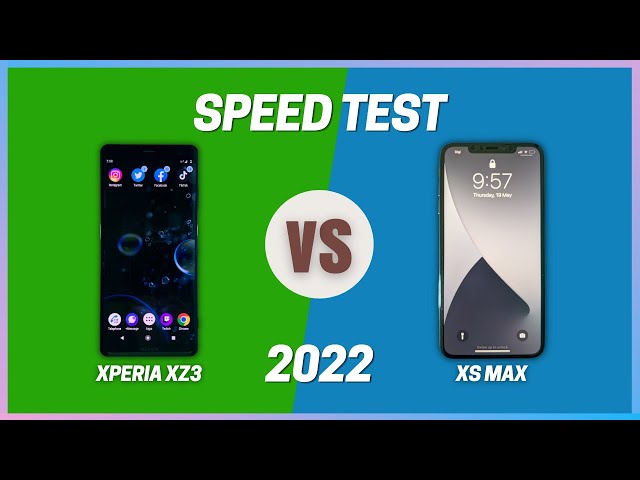Sony Xperia XZ3 VS iPhone XS Max | Speed Test