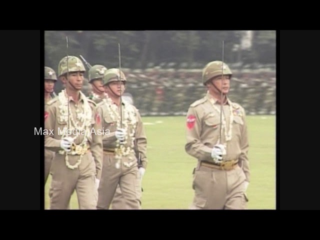 Late 1990s Burma Myanmar Government  Officials Military Parade Part 1