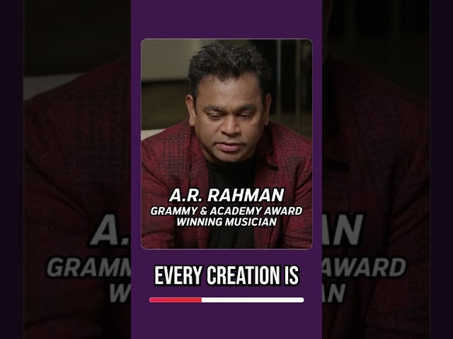 A.R. Rahman on Spirituality and the Connection to his Work #shorts
