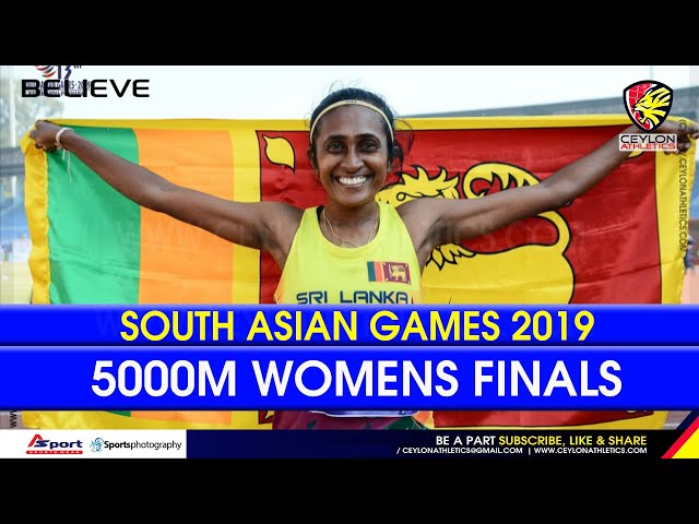 5000m Women Final Nilani Rathnayaka Won The Gold   South Asian Games 2019 18
