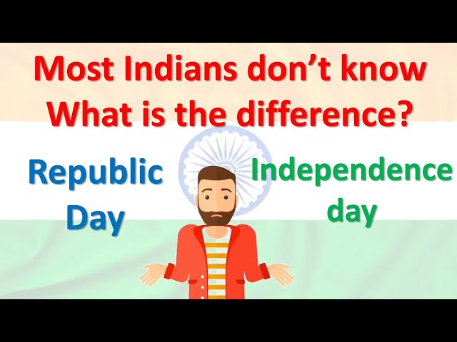 Difference between independence day and republic day | difference between 15th august and 26 january