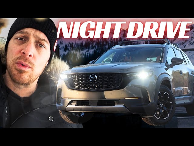 Mazda CX-50 Night Drive: How are the Headlights, Instruments and Screens??