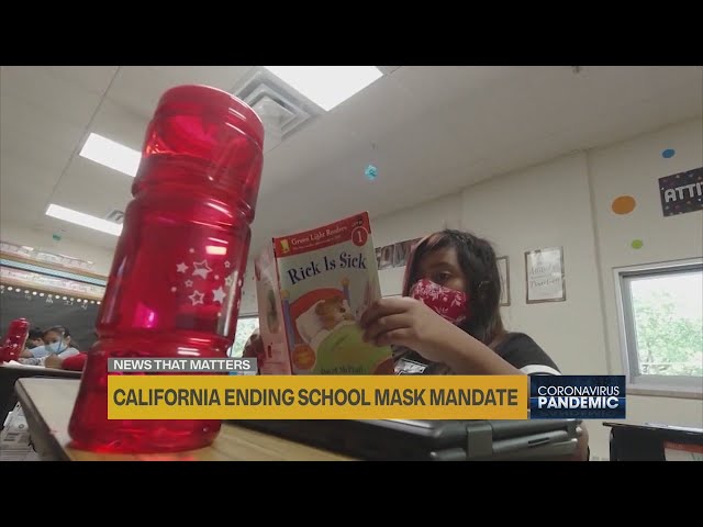 California ending school mask mandate