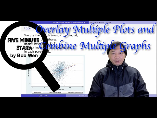 Overlay Multiple Plots and Combine Multiple Graphs in Stata | Stata Tutorials Topic 17