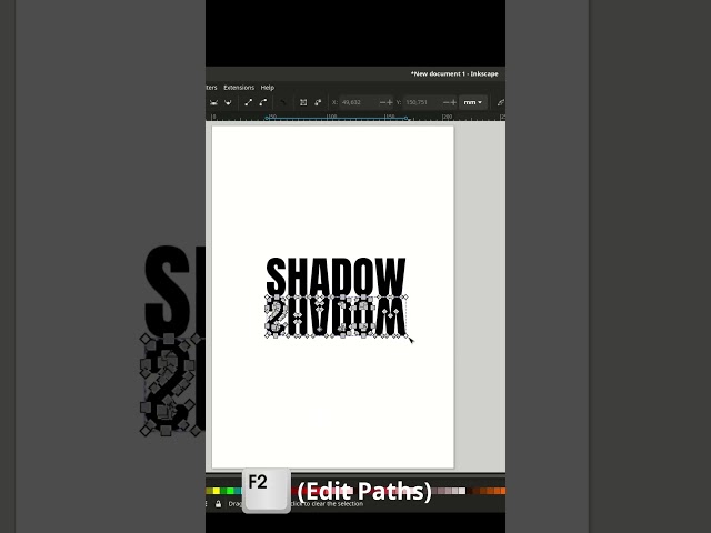 Shadow Reflection in Inkscape #tutorial #design #inkscape