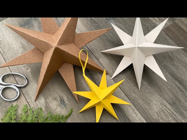 3D Paper Star | DIY Christmas Ornaments