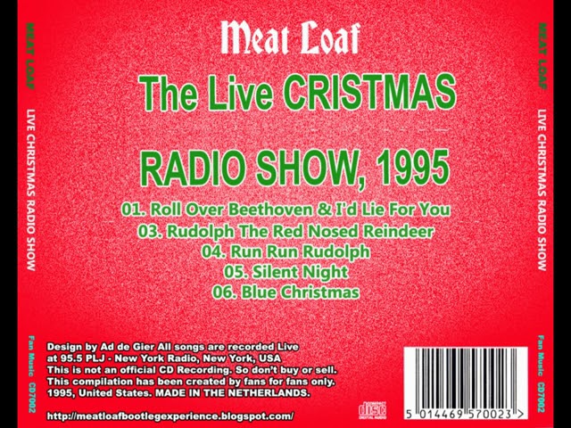 Meat Loaf Legacy - 1995 Live Christmas Radio Show from 95.5 PLJ New York Radio