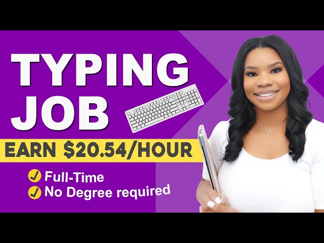 📵 $20.54/Hour Typing & Data Entry - Your Perfect No-Phone Work From Home Job!