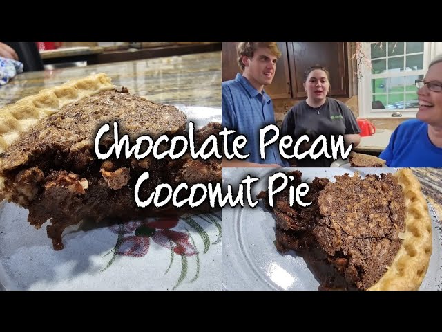 Chocolate Pecan Coconut Pie
