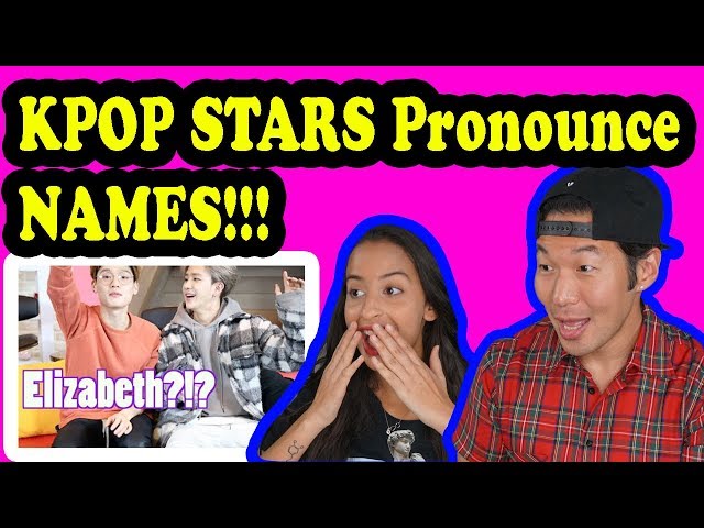 KPOP Stars Pronounce Western Female Names REACTION!!