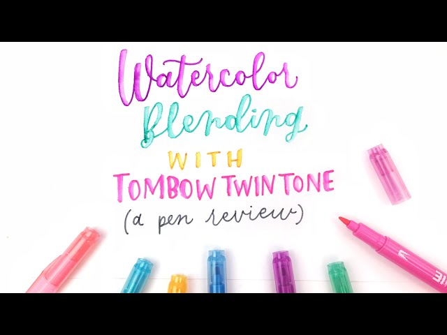 Watercolor Blending with Tombow Twintone | A Pen Review