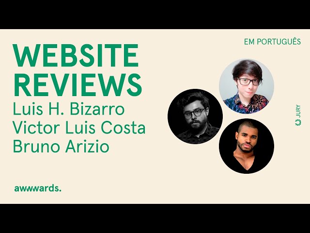 🔴 Live Jury Website Reviews | Victor Luis Costa, Luis Henrique Bizarro & Bruno Arizio (Português)