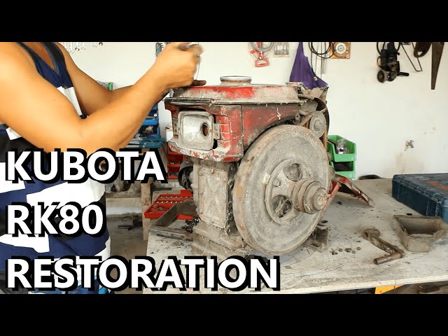 20 Years Old KUBOTA RK80 DIESEL ENGINE RESTORATION