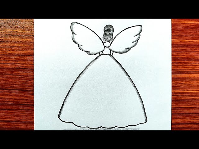 How ro draw a beautiful fairy for beginners / easy fairy drawing step by step