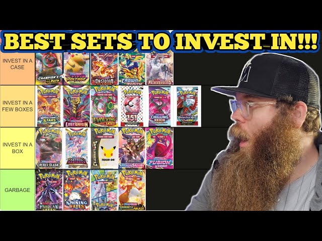 Best Pokémon Sets To Invest In!!! RANKING ALL SWSH & S&V SETS!