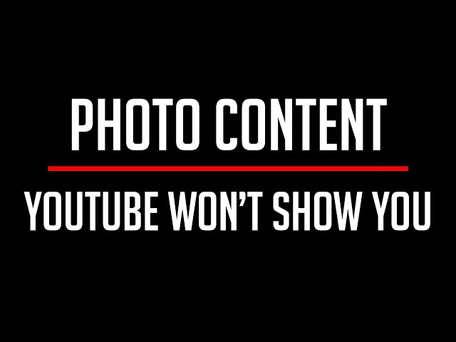 Photography Channels YouTube DOESN'T WANT To Show You!