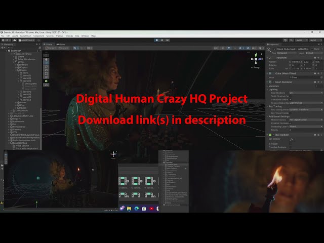 Unity CRAZY Real-time Digital Humans Demo project