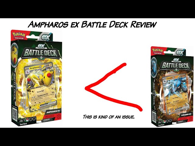 Ampharos ex Battle Deck Review.