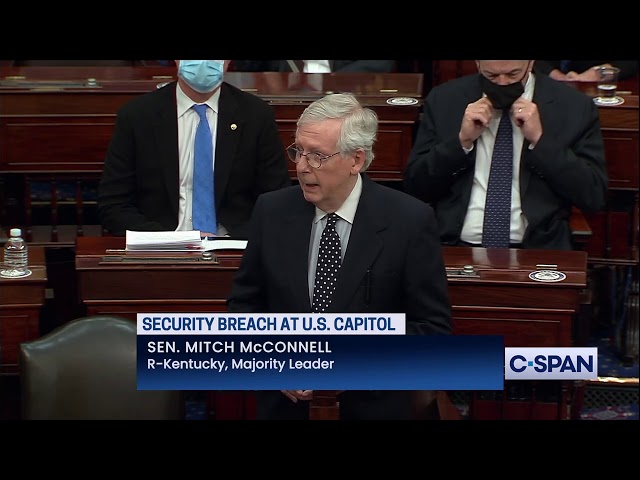 Sen. Mitch McConnell: "They tried to disrupt our democracy. They failed."