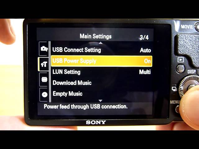 Sony DSC-HX9V menu main settings
