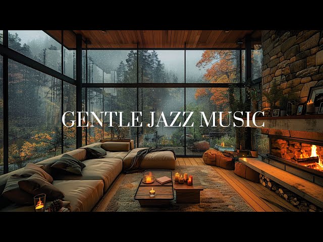 Relaxing Sunday in a Cozy Attic With the Sound of Rain | Calming Jazz Music for Stress Relief