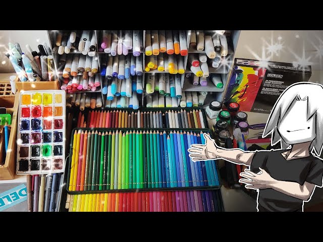 ALL of my ART SUPPLIES (And how much $$$ they cost...) | Drawlikeasir