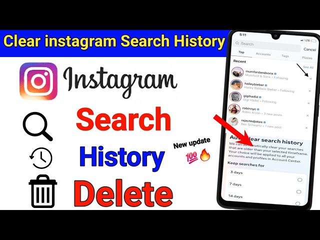 Instagram search history delete / How to delete instagram search history / Clear instagram history