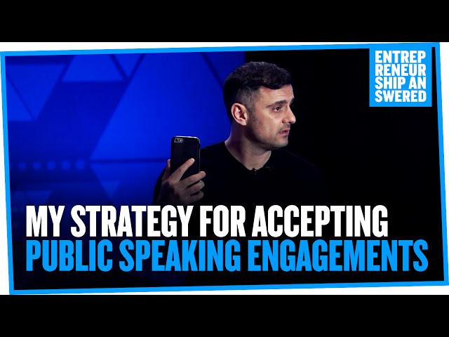 My Strategy For Accepting Public Speaking Engagements