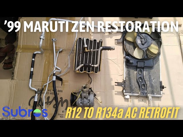 99 Maruti Zen Restoration - Retrofitting R134a AC System