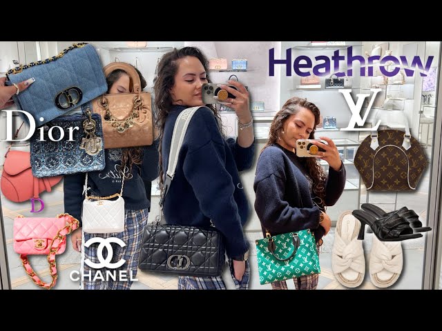 Luxury Shopping Vlog 2022 at HEATHROW! Dior, Fendi, Chanel, LV...