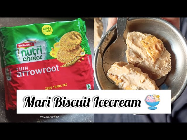 Biscuit Ice Cream🍨| How to make Biscuit Ice Cream| #icecream #youtube #trending #viral #ytviral #fyp