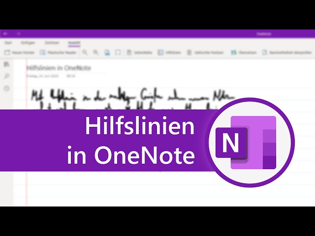 Hilfslinien in OneNote für Notizen in Handschrift | Malter365.de