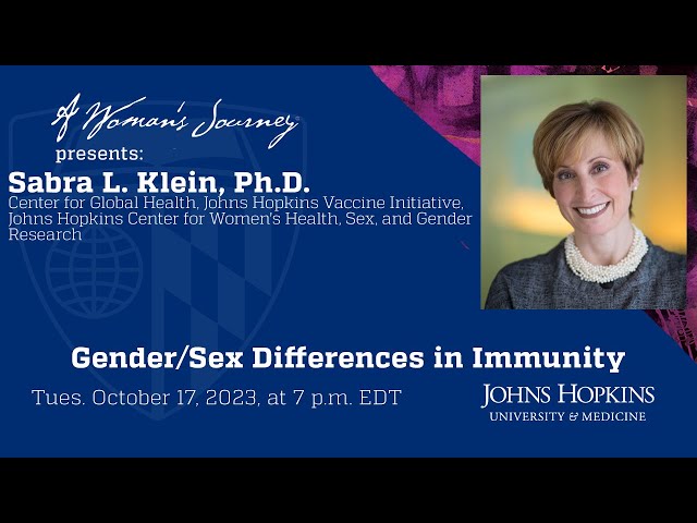 Hopkins at Home presents, A Woman's Journey: Gender/Sex Differences in Immunity
