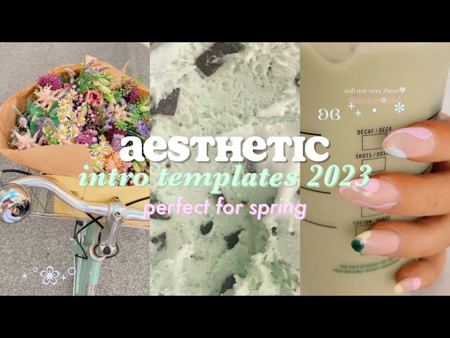 aesthetic intro templates *spring edition* 2023 ⋆˚✿˖°
