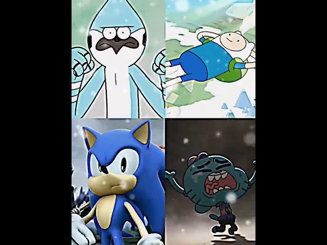 Mordecai VS Finn VS Sonic VS Gumball | THE BlUE Battle