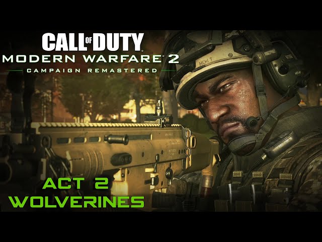 Call of Duty Modern Warfare 2 Remastered - ACT 2 - Mission 1 - Wolverines (PC Gameplay)