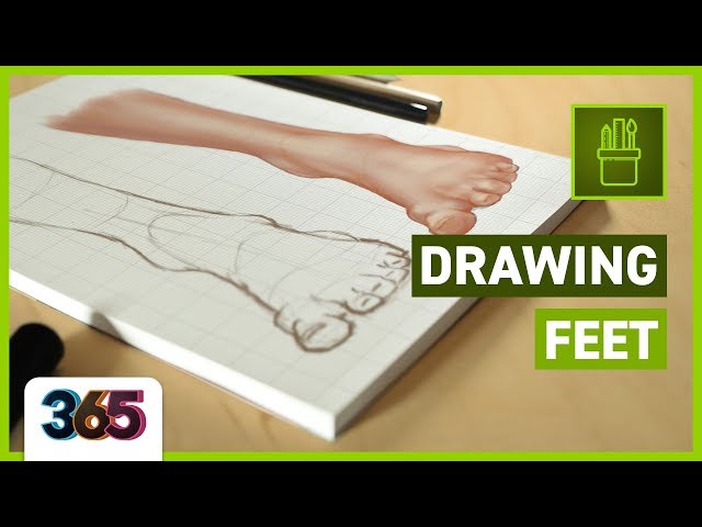 👣 Drawing Feet | Traditional Media Tutorial  #61/365 Days of Creativity