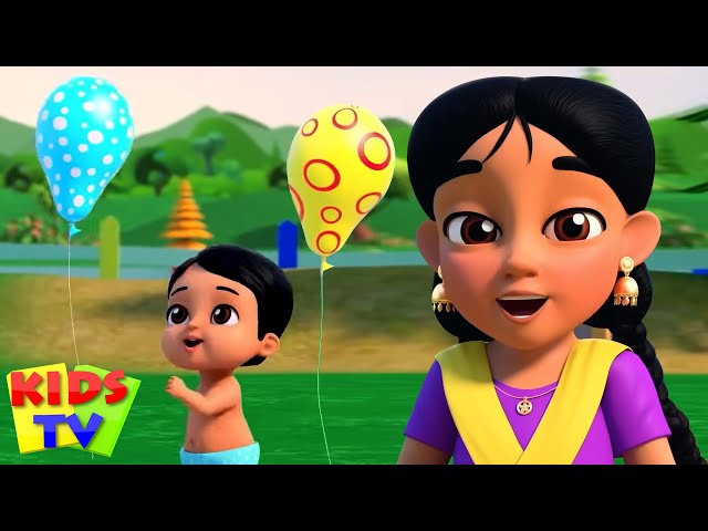 Rang Birange Gubbare, Balloon Song for Kids, Hathi Ki Shadi, Hindi Rhymes Cartoon Poems