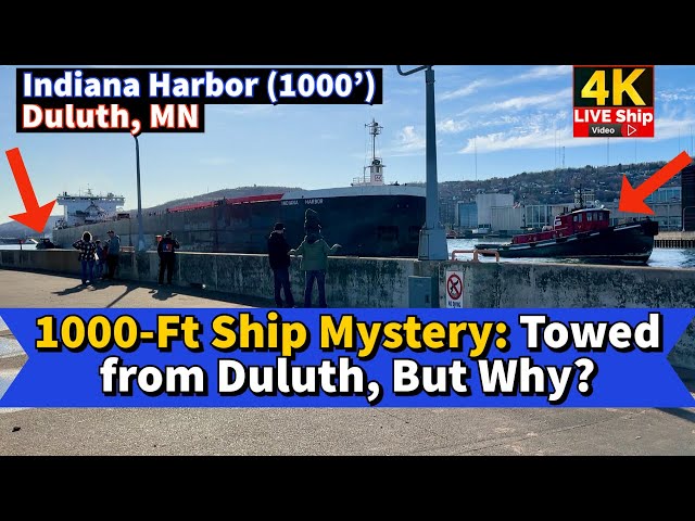 ⚓️1000-Ft Ship Mystery: Towed from Duluth, But Why?