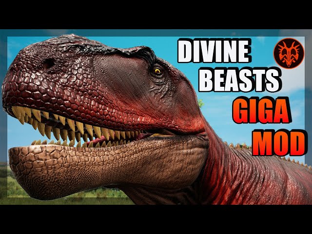 Divine Beasts *Newest* GIGANOTOSAURUS Mod is WILD! | Path of Titans
