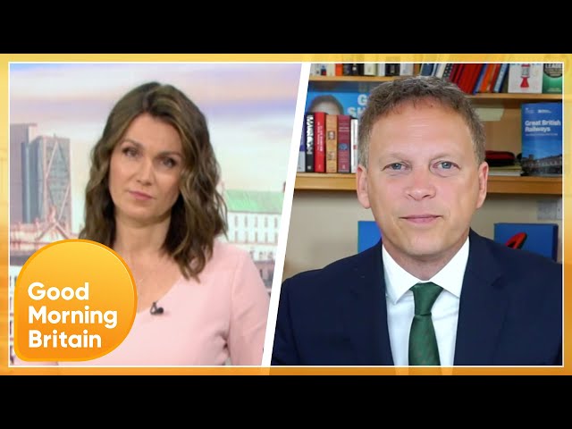 Susanna Quizzes Grant Schapps On Face Mask Rules Post July 19th & Footballers Taking The Knee | GMB