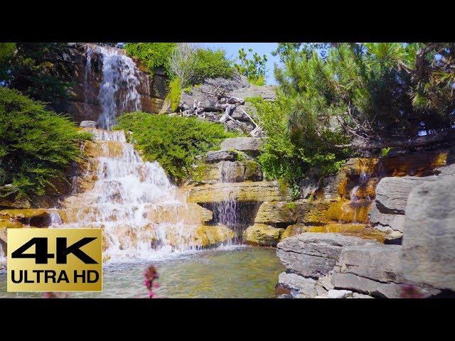 The Best Relaxing Garden, Flowers and Waterfalls in 4K - 2 hours - UHD Screensaver