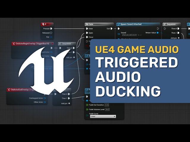 Ducking Audio System in Blueprint using Sound Classes - Unreal Engine 4 Game Audio