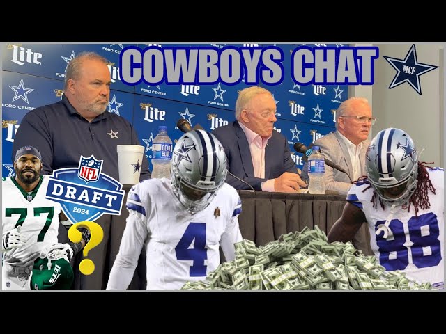 #COWBOYS CHAT ✭ JERRY Talks DRAFT! 🔥 DAK & Other CONTRACTS? Why NO F/As? Rookie OT To REPLACE Tyron?