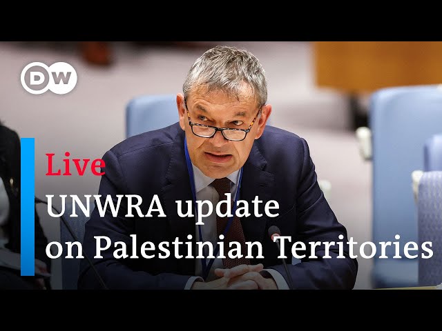 UNRWA chief Lazzarini update on situation in occupied Palestinian Territories | DW News