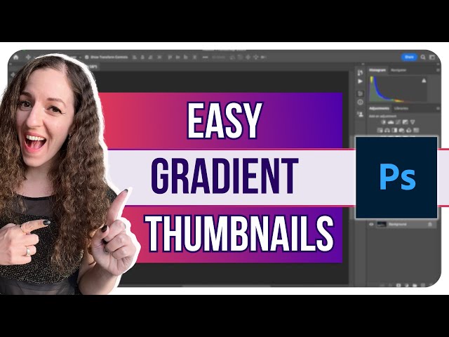 How to Design YouTube Thumbnail in Photoshop | Step by Step | Grab Attention with Gradients! 👀
