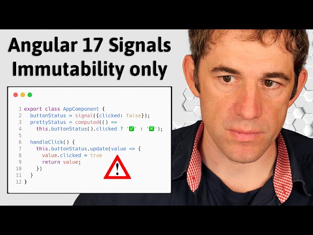 Angular Signals enforce Immutability in v17