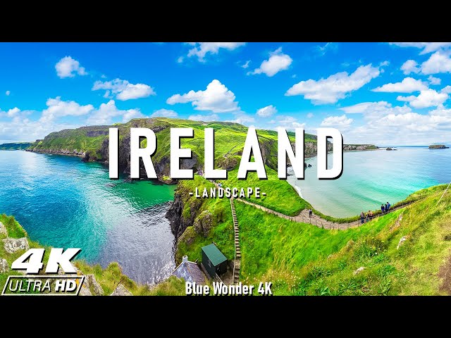 Ireland 4K Scenic Relaxation Film - Peaceful Piano Music - Travel Nature